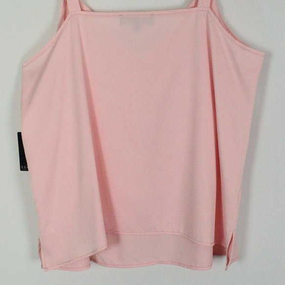 🌟HP🌟NWT Eloquii Pink Layered Ruffled Top Sz 16 - Picture 10 of 12
